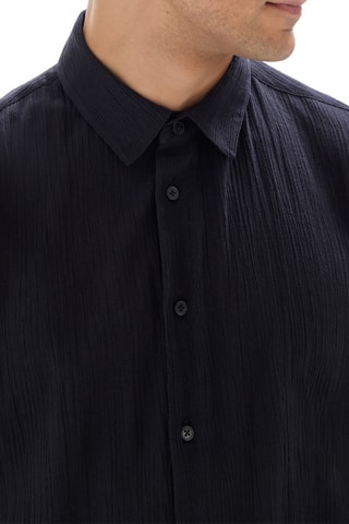 Camicia regular - Nero