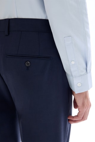 Pantaloni regular in lana - Navy