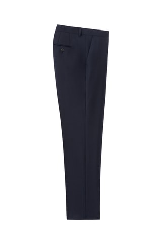 Pantaloni regular in lana - Navy