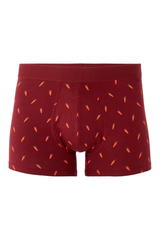 Parigamba in cotone bio - Rosso scuro