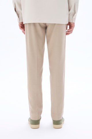 Pantalon straight - Beige clair