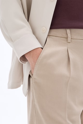 Pantalon straight - Beige clair