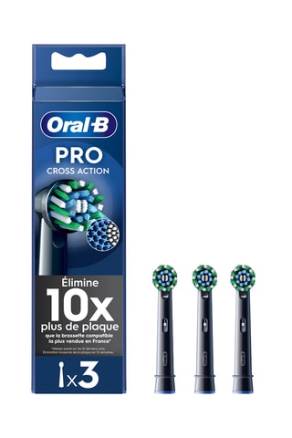 3 testine Oral-B Pro Cross Action - Nero