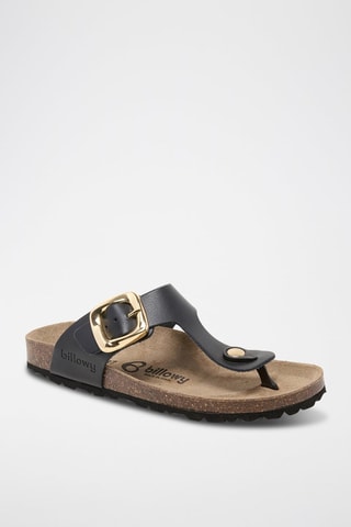 Sandales en cuir - Noir