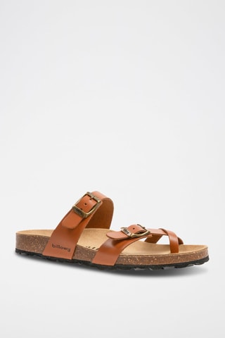Sandali in pelle - Cammello