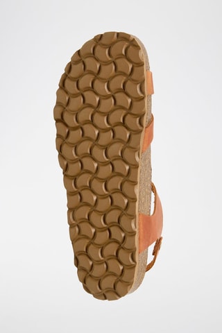 Sandales en cuir - Orange