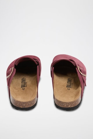 Sabot in pelle scamosciata - Bordeaux