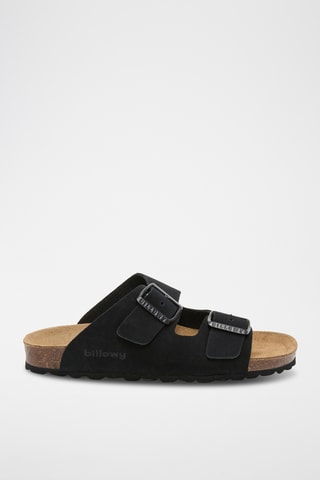 Mules en cuir - Noir