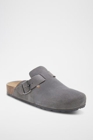 Sabots en cuir - Gris