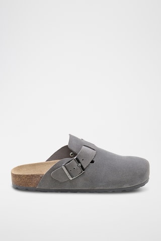 Sabots en cuir - Gris