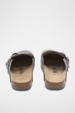 Sabots en cuir - Gris
