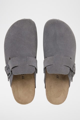 Sabots en cuir - Gris