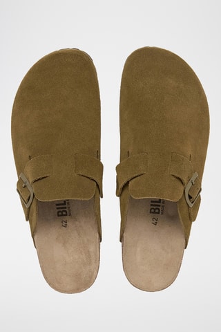 Sabots en cuir - Kaki