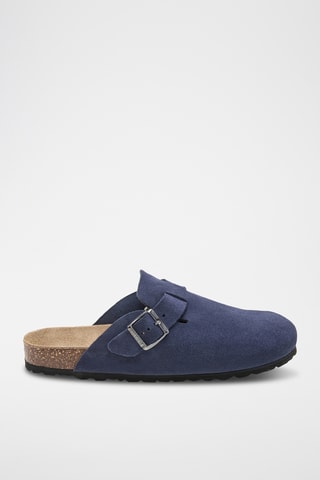 Sabots en cuir - Bleu