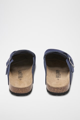 Sabots en cuir - Bleu