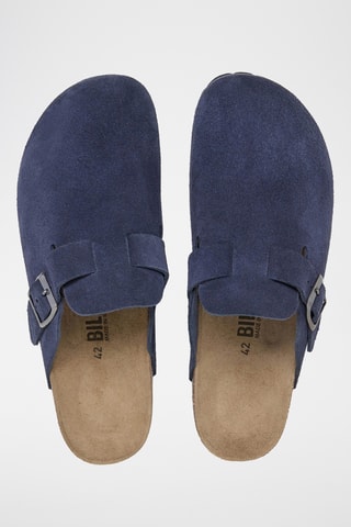 Sabots en cuir - Bleu