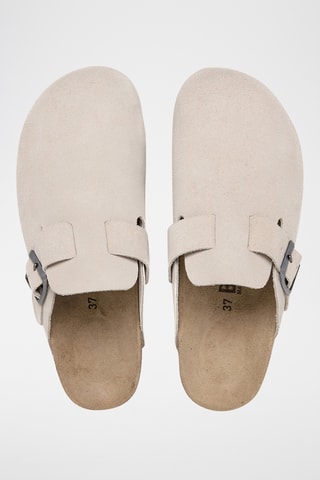 Sabots en cuir - Beige