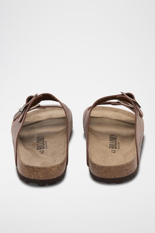 Mules en cuir - Marron