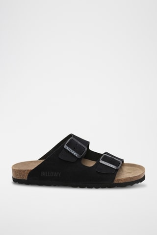 Mules en cuir - Noir