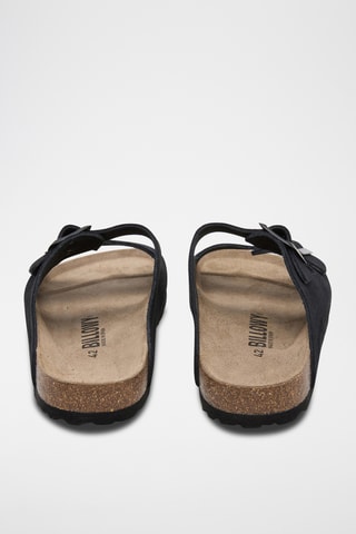 Mules en cuir - Noir