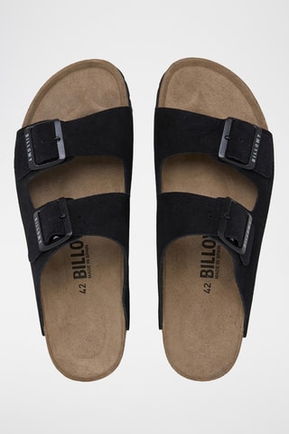 Mules en cuir - Noir