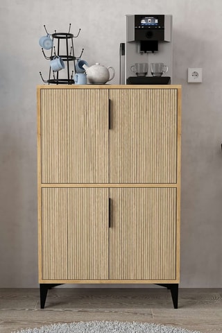 Meuble de rangement 4 portes - 114 x 72 x 36,5 cm