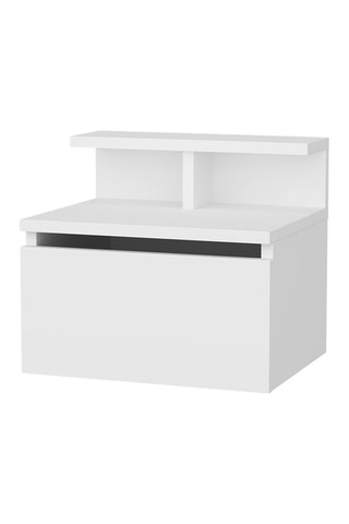 Table de chevet murale 1 tiroir - 39,8 x 31,9 x 35 cm 