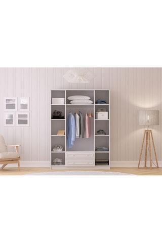 Armoire 4 portes - 140 x 182 x 52 cm