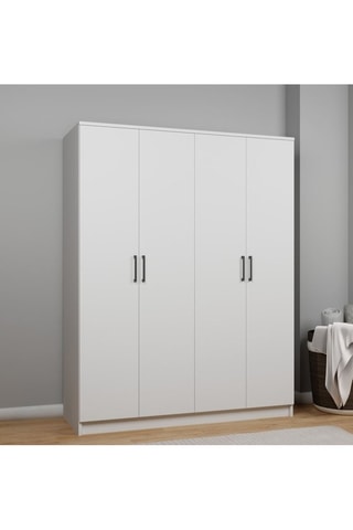 Armoire 4 portes - 140 x 180 x 51,8 cm