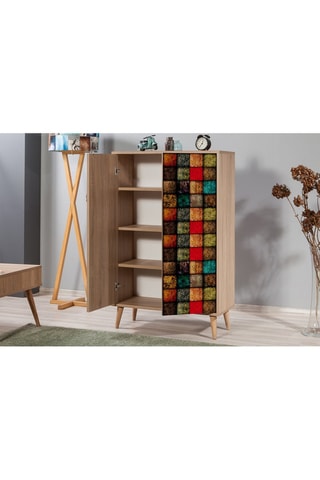 Meuble de rangement 2 portes - 80 x 127 x 36 cm