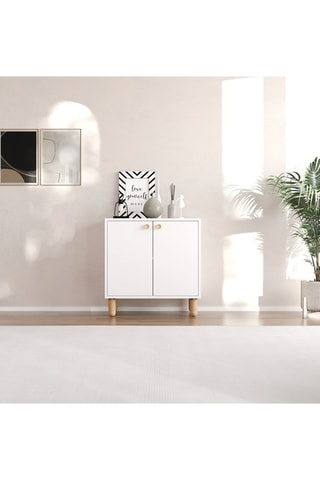 Meuble de rangement 2 portes Lina - 72 x 73 x 36 cm