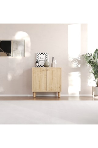 Meuble de rangement 2 portes Lina - 72 x 73 x 36 cm