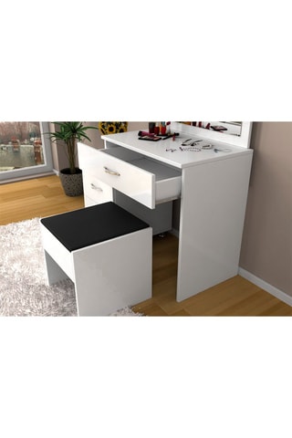 Coiffeuse 3 tiroirs - 35 x 93 x 139 cm