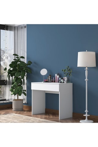 Coiffeuse 1 tiroir - 90 x 76,8 x 45 cm