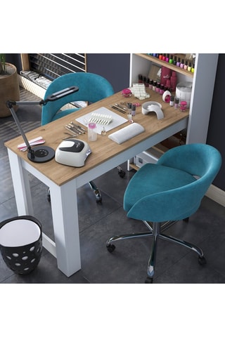 Bureau avec étagères intégrées Kalune - 120 x 153,6 x 53,8 cm