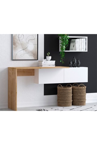 Bureau 2 portes Tiff - 74 x 145 x 45 cm