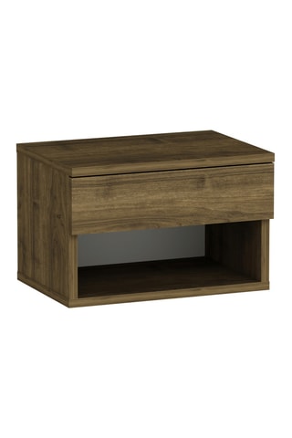 Table de chevet 1 tiroir Ribes - Imitation noyer