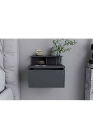 Table de chevet murale 1 tiroir  - 39,8 x 31,9 x 35 cm 