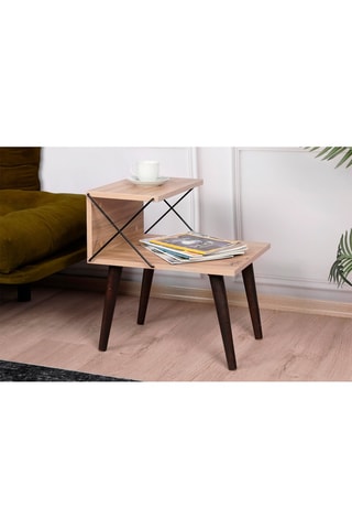 Table de chevet Imitation bois - 50 x 40 x 55 cm