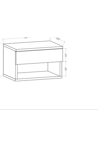 Table de chevet Jamot - 45 x 29 x 32 cm