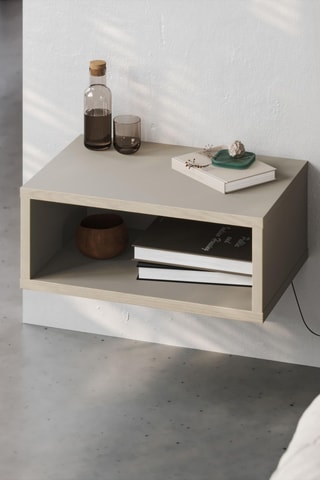 Table de chevet rétroéclairée Brik - 45 x 30 x 18 cm