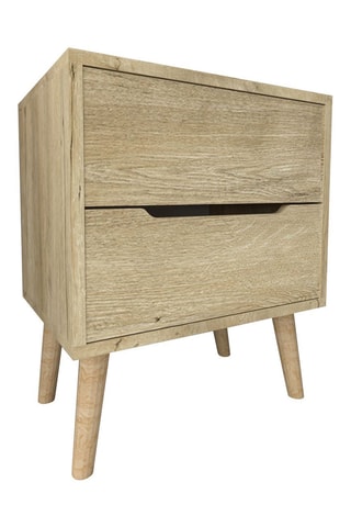 Table de chevet 2 tiroirs Flora - 60 x 50 x 45 cm