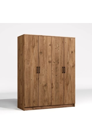 Armoire 4 portes Kardelen - 140 x 180 x 51,8 cm