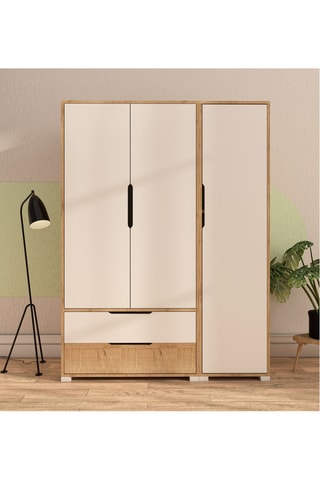 Armoire 3 portes Flora - 137 x 183 x 45 cm