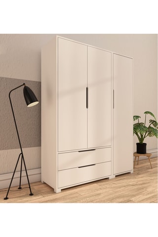 Armoire 3 portes Flora - 137 x 183 x 45 cm