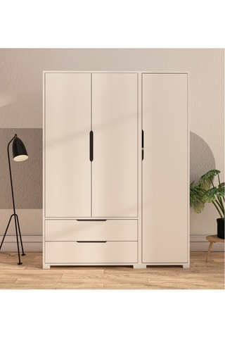 Armoire 3 portes Flora - 137 x 183 x 45 cm