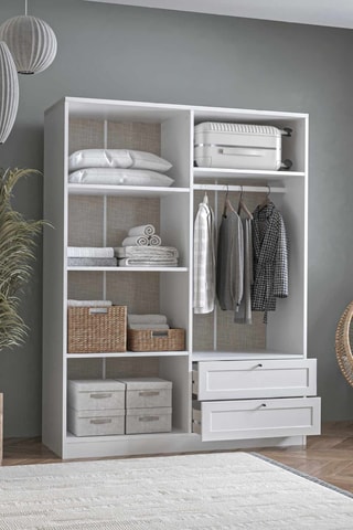 Armoire 4 portes - 137 x 182 x 52 cm