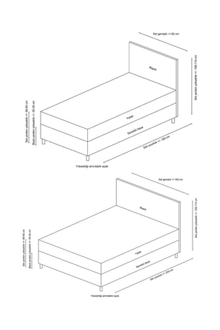 Lit-coffre et tête de lit Vitalia - 160 x 200 cm