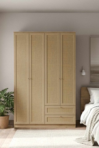 Armoire 4 portes Baru - 137 x 210 x 52 cm