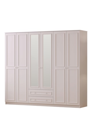 Armoire 6 portes - 210 x 210 x 52 cm